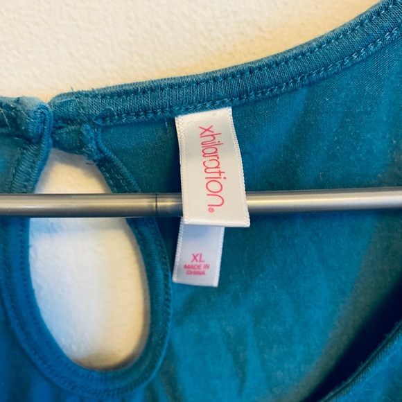 Xhilaration Women’s Blue Ruffle Casual Dress Size XL - Picture 2 of 6